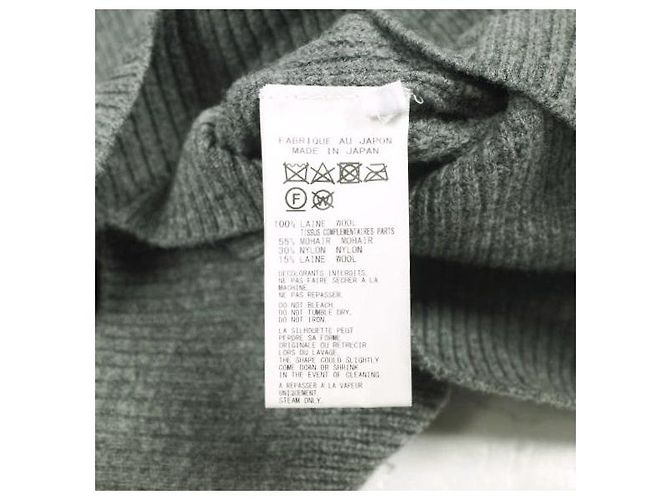 Autre Marque Yohji Yamamoto BLOCKING KNIT WITH ROUND NECK Wollpullover - Ansicht 7