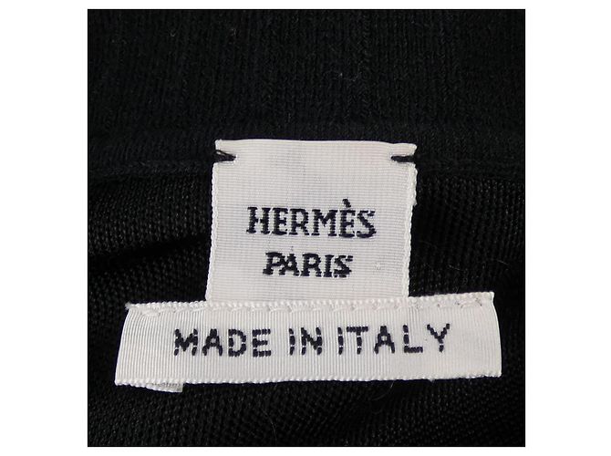 Top de punto Hermès LOOK15 Negro - vista 4