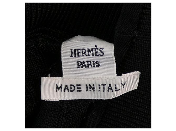 Top de punto negro Hermès - vista 4