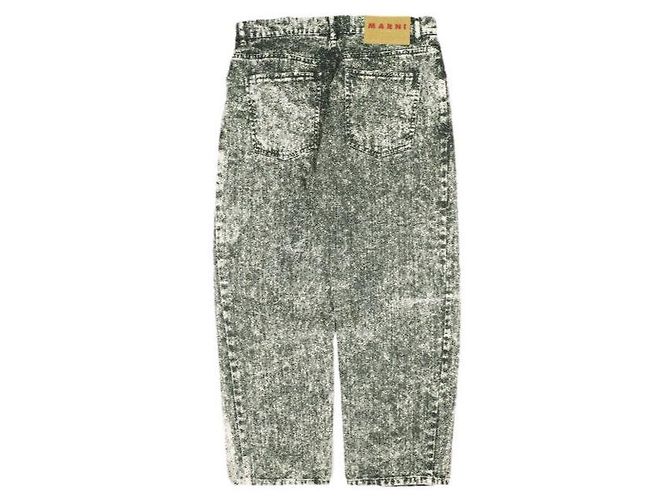 Vaqueros Wide Leg de Denim Teñido Marmolado Marni - vista 2