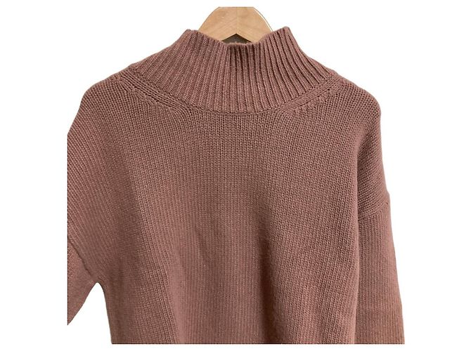 Autre Marque EMMEL REFINES high neck slit back knit pullover - view 4