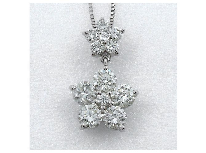 Autre Marque Collana Fiore in Platino e Diamanti - vista 5