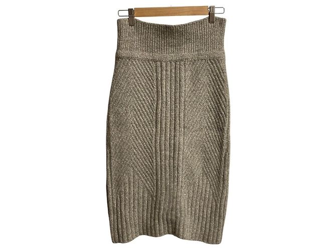 Autre Marque Jupe en maille Aqua en laine et cachemire BACCA - vue 2