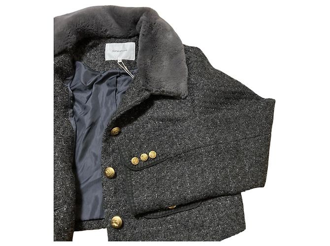 Autre Marque Giacca in tweed e pelliccia Rirandture - vista 3
