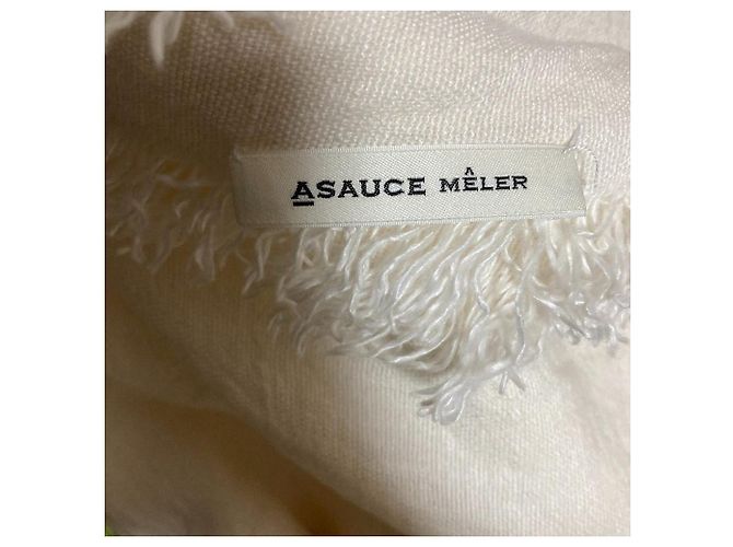 Autre Marque ASAUCE MELER Großer Leinen-Stola - Ansicht 6