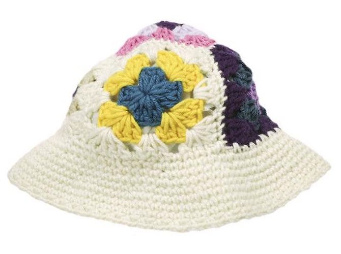 Autre Marque G.B CALIFORNIA FLOWER BUCKET HAT Bob en maille - vue 2