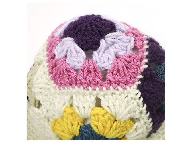 Autre Marque G.B CALIFORNIA FLOWER BUCKET HAT Bob en maille - vue 3