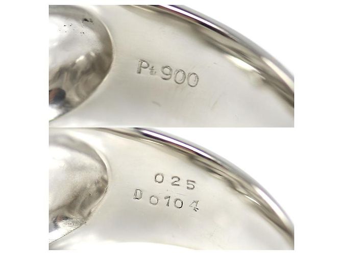 Autre Marque Pt900 Platin-Diamantring - Ansicht 5