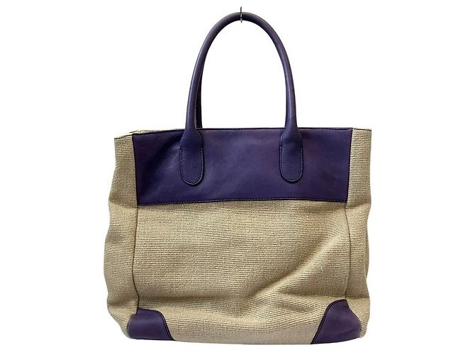 Autre Marque Tila March Leder-Canvas Tote Bag - Ansicht 2