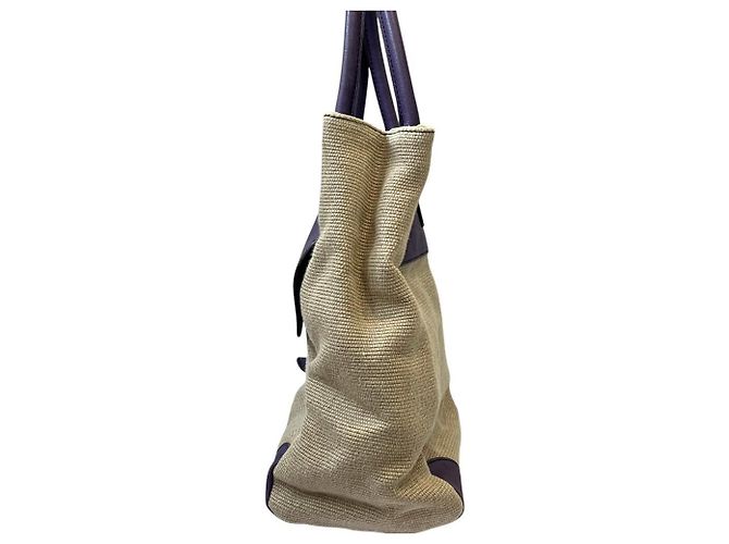 Autre Marque Tila March Leder-Canvas Tote Bag - Ansicht 3