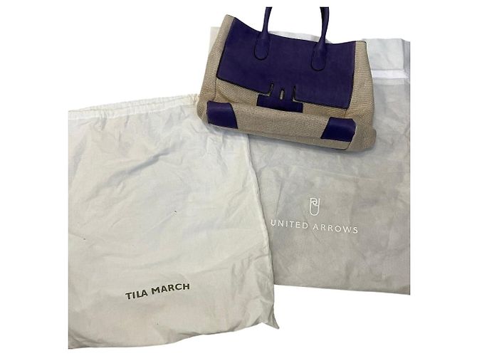 Autre Marque Tila March Leder-Canvas Tote Bag - Ansicht 6