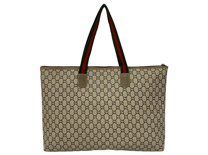Saco Tote Gucci em couro e PVC - vista 3