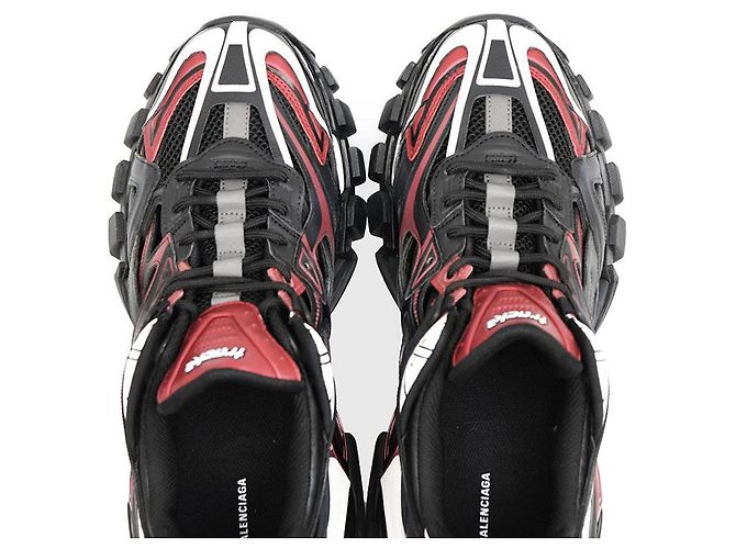 Balenciaga Track2 Mesh Metallic Chunky Sneaker - vista 14