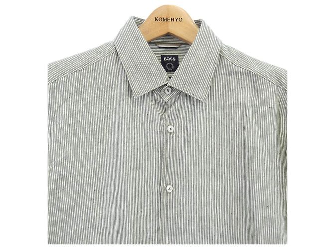 Hugo Boss Camisa de algodón Boss - vista 5