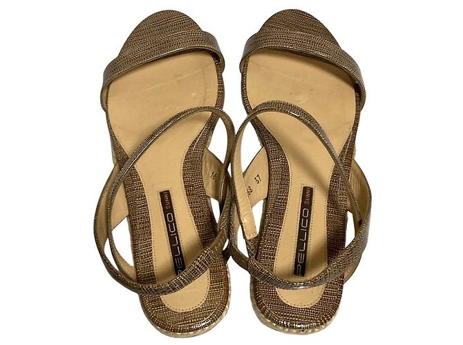Autre Marque Sandali Espadrille in pelle Pellico - vista 5