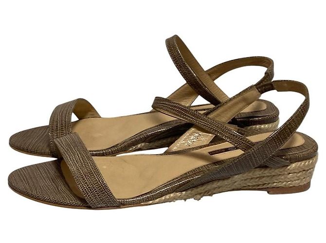 Autre Marque Sandali Espadrille in pelle Pellico - vista 7