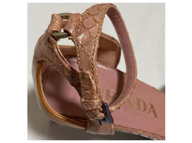 Prada Sandalen aus Pythonleder - Ansicht 12