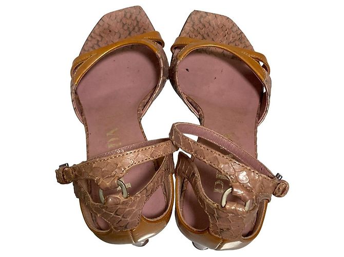 Prada Sandalen aus Pythonleder - Ansicht 4
