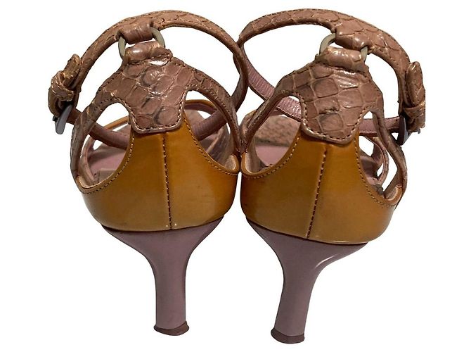 Prada Sandalen aus Pythonleder - Ansicht 5