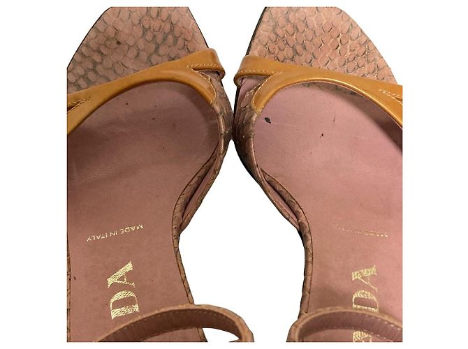 Prada Sandalen aus Pythonleder - Ansicht 6