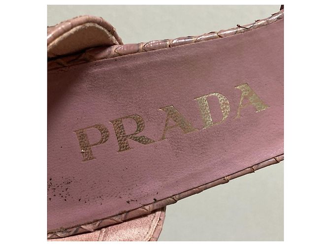 Prada Sandalen aus Pythonleder - Ansicht 9