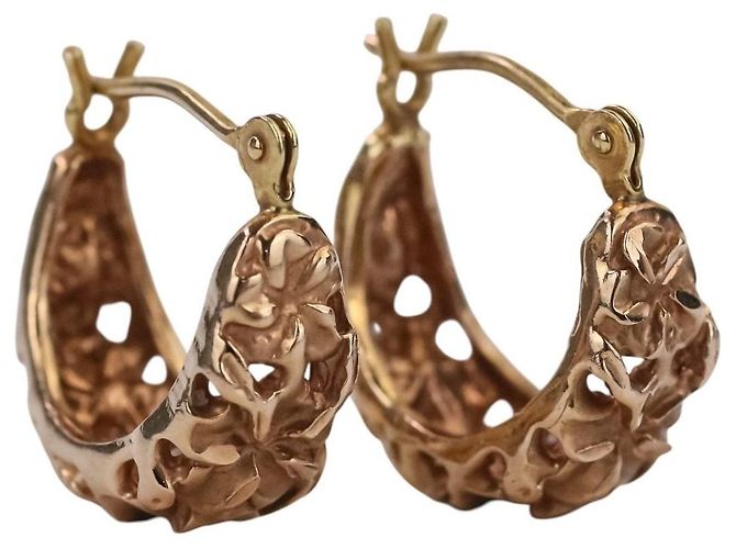 Autre Marque 14K Plumeria Creolen - Ansicht 12