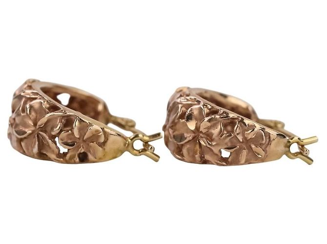 Autre Marque 14K Plumeria Creolen - Ansicht 5