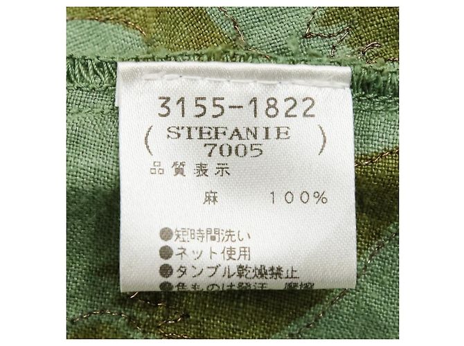Dries Van Noten Poncho Falda 2-way de lino bordado - vista 14
