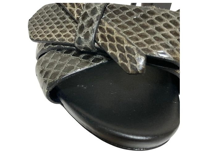 Giorgio Armani Riemchensandalen aus Pythonleder - Ansicht 13