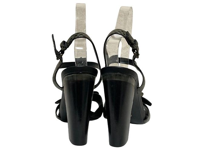 Giorgio Armani Riemchensandalen aus Pythonleder - Ansicht 3