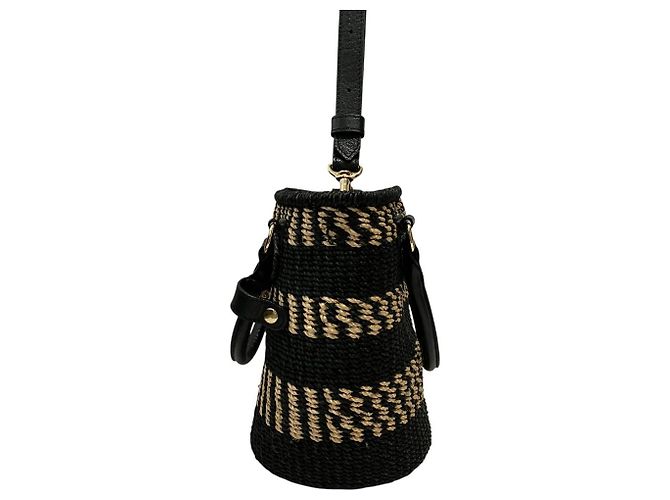 Autre Marque Borsa a tracolla 2way ikot in rattan - vista 4