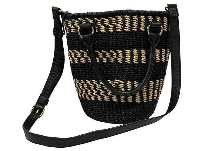 Autre Marque Borsa a tracolla 2way ikot in rattan - vista 6