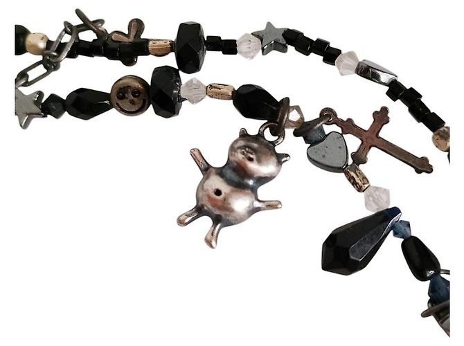 Autre Marque Collana doppia rosario maialino Olleborebla Alberobello - vista 3