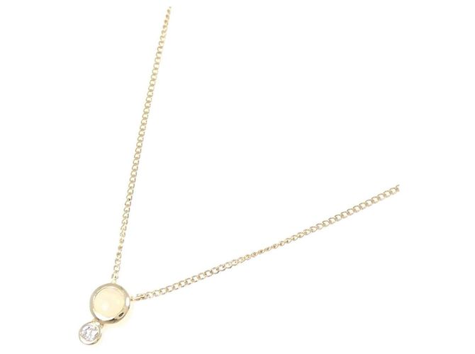Autre Marque Collana ete Oro Giallo K10 Opale e Diamante - vista 2