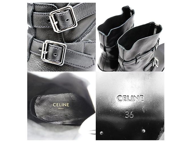 Céline Stivali in pelle Berlin Celine - vista 10