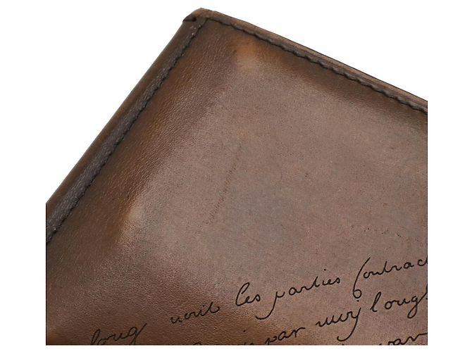 Portafoglio in pelle Berluti Calligraphy Scritto - vista 4