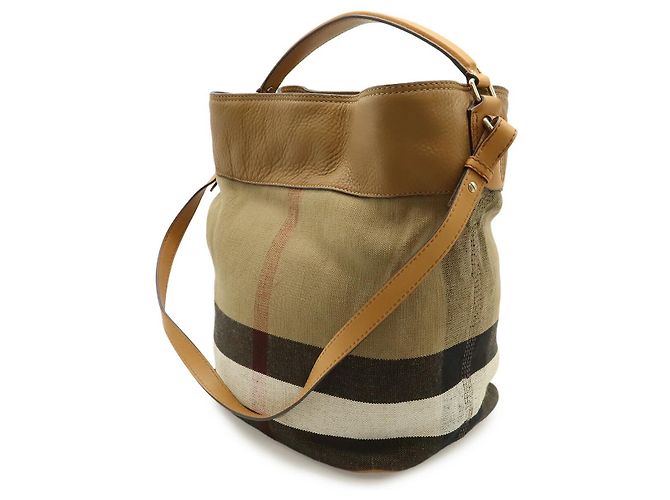 Borsa a tracolla 2way Burberry Ashby Medium in tela e pelle - vista 2