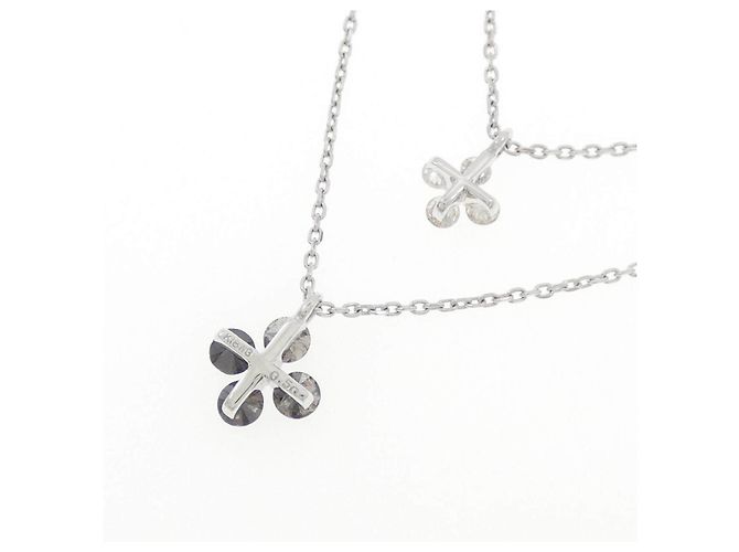 Autre Marque Collana Au750 Flower Diamond - vista 4