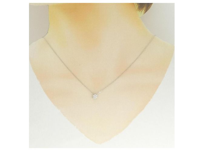 Autre Marque Collana in platino Pt900/Pt850 con diamanti - vista 6
