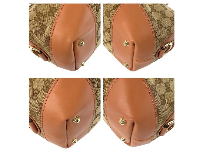 Borsa 2way Gucci in pelle e tela GG - vista 4