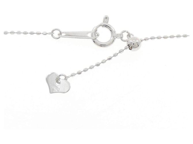 Autre Marque Collana Croce in Oro Bianco Au750 Tormalina e Diamante - vista 5