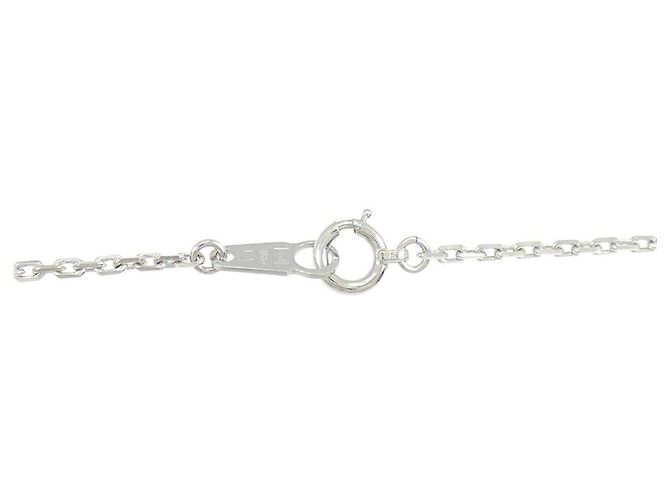Autre Marque Platin-Kette mit Smaragd und Diamant - Ansicht 5