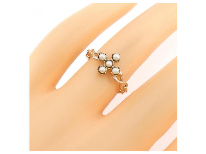 Autre Marque Samantha Tiara Au750 Roségold Süßwasserperlenring - Ansicht 5