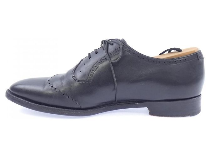 Autre Marque Chaussures Shetlandfox en cuir noir - vue 2