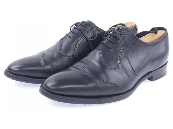 Autre Marque Chaussures Shetlandfox en cuir noir - vue 3