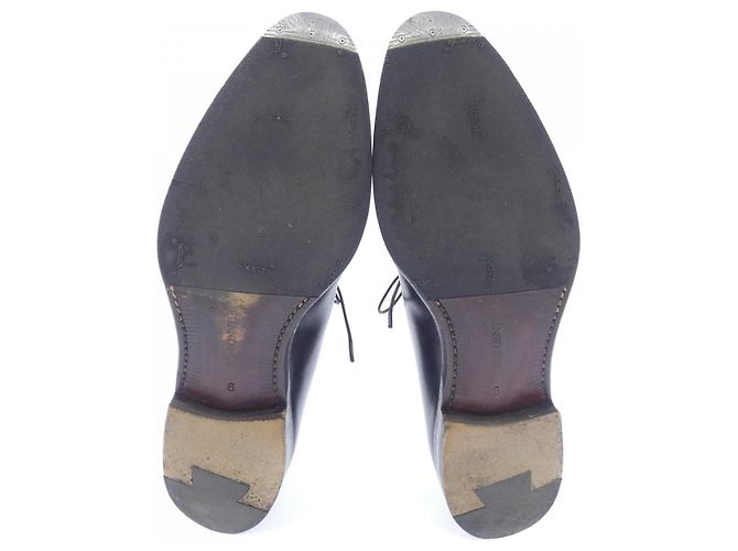 Autre Marque Chaussures Shetlandfox en cuir noir - vue 4