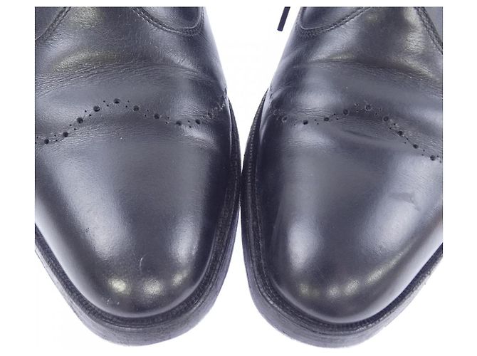 Autre Marque Chaussures Shetlandfox en cuir noir - vue 7