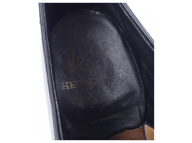 Autre Marque Chaussures Shetlandfox en cuir noir - vue 8