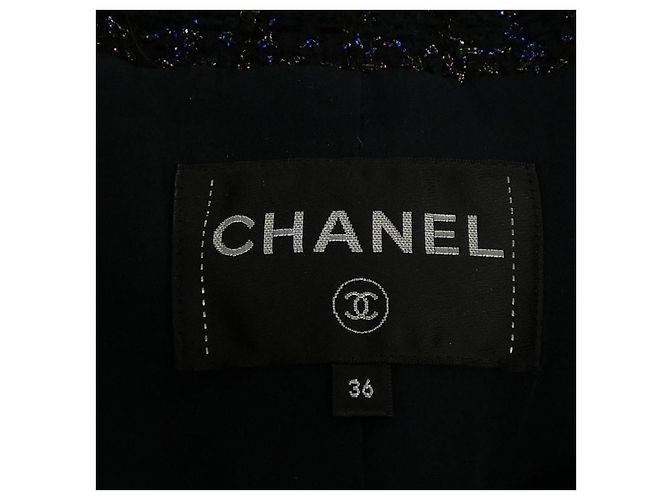 Giacca Chanel Blu Navy - vista 5