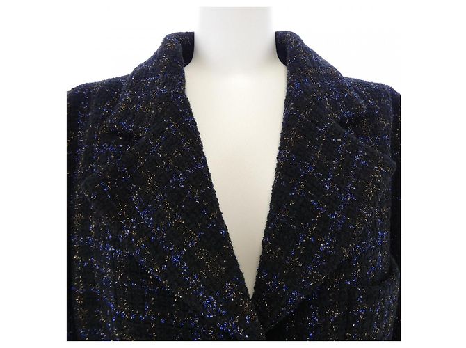 Giacca Chanel Blu Navy - vista 6